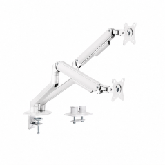 Tooq Support de bureau pour 2 écrans 17-32" blanc