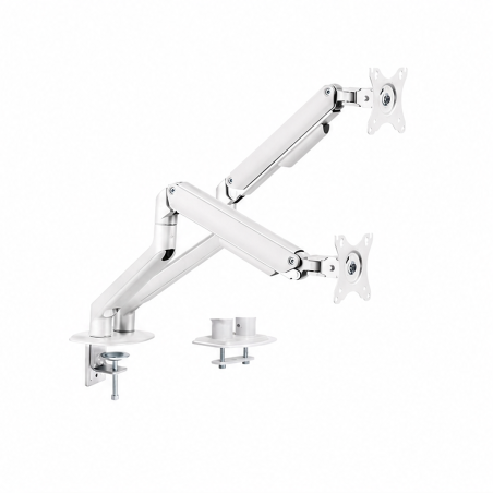 Tooq Support de bureau pour 2 écrans 17-32" blanc