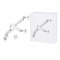 Tooq Desk Mount for 2 Screens 17-32" White