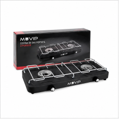 Muvip 2-Burner Gas Stove with Removable Grill