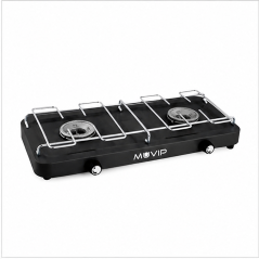 Muvip 2-Burner Gas Stove with Removable Grill