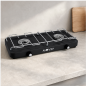 Muvip 2-burner gas stove with removable grill
