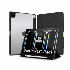 Subblim Étui iPad Pro 13 M4 2024 noir et transparent