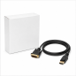 Câble convertisseur Aisens DisplayPort vers DVI, 2,0 m, noir
