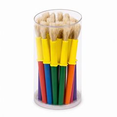 Jovi Jumbo Paint Brushes, 20 Medium Brush Jar