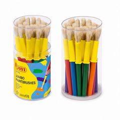 Jovi Jumbo Paint Brushes, 20 Medium Brush Jar