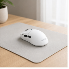 Coolbox W03 white wireless gaming mouse 10,000 dpi