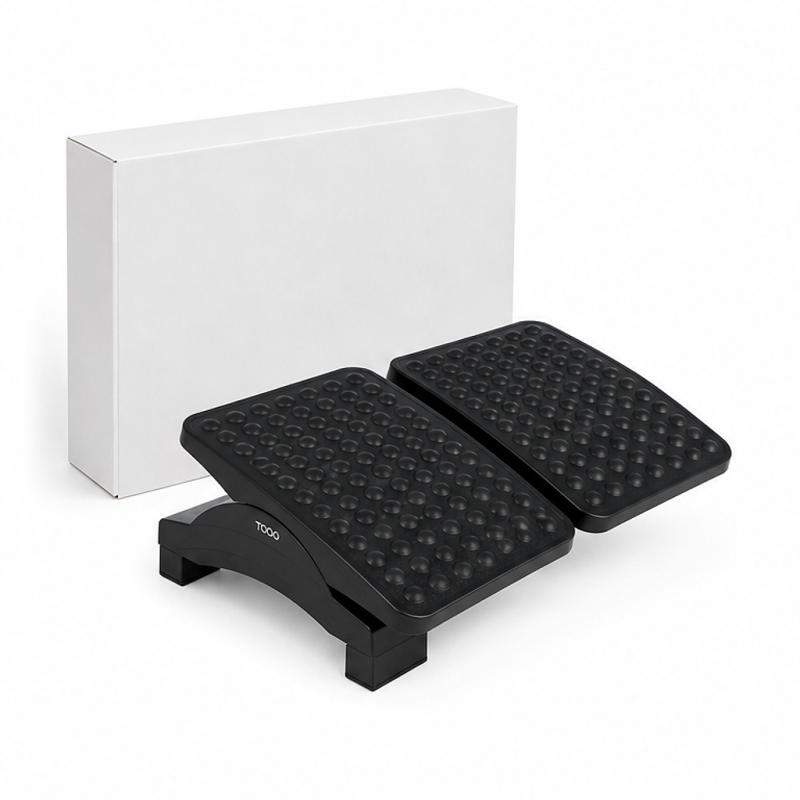 Tooq Adjustable Footrest, Height and Tilt, Black