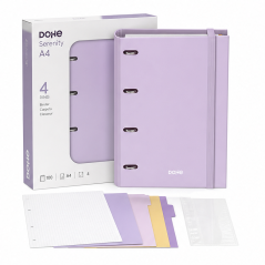 Dohe Serenity classeur A4 4 anneaux 35 mm violet