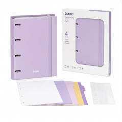 Dohe Serenity A4 4-ring binder 35 mm purple