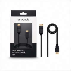 Nanocable câble DisplayPort vers HDMI 1 m noir
