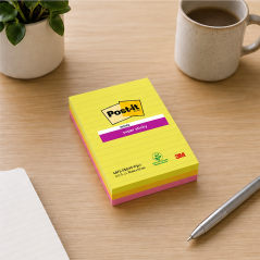 Post-it Super Sticky 4 in. x 6 in., 3-Pack Notes
