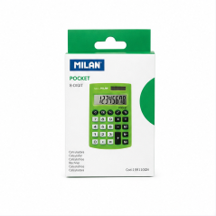 Milan Pocket calculatrice 8 chiffres verte