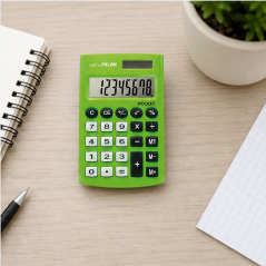 Milan Pocket calculatrice 8 chiffres verte