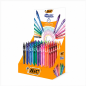 Bic Gel-Ocity Quick Dry 48-count retractable gel pen display, 0.7 mm