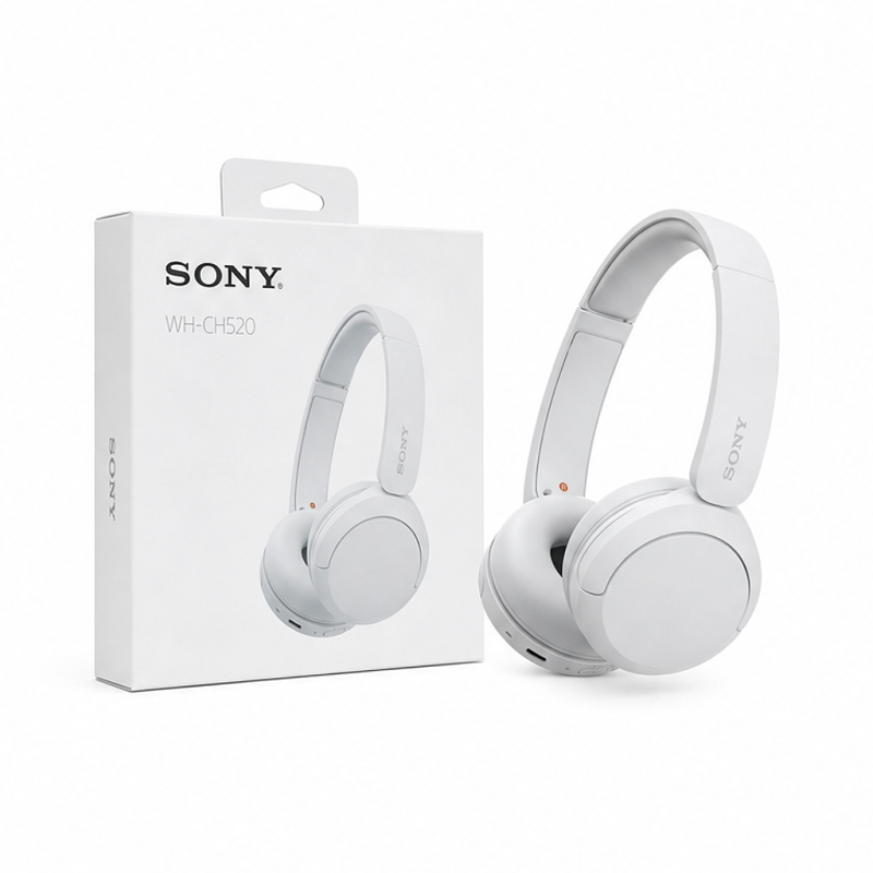 Sony WH-CH520 Wireless Headphones, White