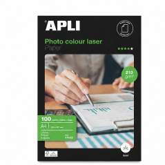 Apli Colour Laser Photo Paper A4, 100 Sheets