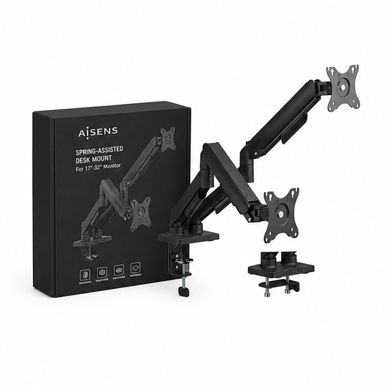 Aisens Support de bureau ECO orientable et inclinable pour écran 17-32" noir