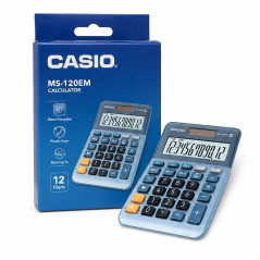 Casio MS-120EM 12-Digit Desk Calculator