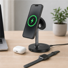 XO CX038 chargeur sans fil magnétique 15 W noir