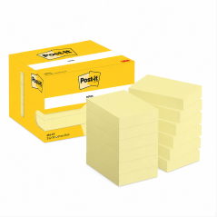 Post-it Notes 51x76 mm jaune canari, 12 blocs
