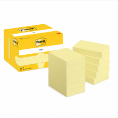 Post-it Notes 51x76 mm jaune canari, 12 blocs