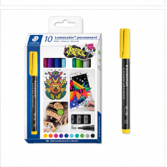Staedtler Lumocolor 317 lot de 10 feutres permanents