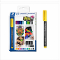 Staedtler Lumocolor 317, lot de 10 feutres permanents assortis