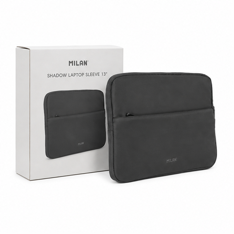 Milan Shadow 13" Laptop Sleeve Black