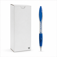 BIC Atlantis Classic Blue Pen 1 mm, 12 Count Box