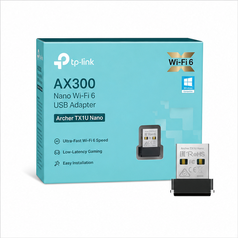 TP-Link Archer TX1U Nano AX300 Wi-Fi 6 USB Adapter