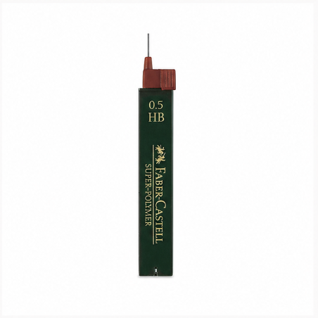 Faber-Castell Mines Super-Polymer HB 0,5 mm, boîte de 12