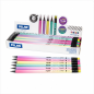 Milan Sunset boîte présentoir 24 crayons graphite HB ronds avec gomme