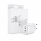 Chargeur GaN Aisens 45 W 2xUSB-C PD3.0 QC4.0 blanc