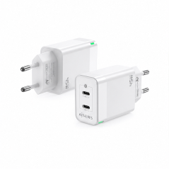 Aisens 45W GaN Charger 2xUSB-C White