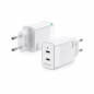 Chargeur GaN Aisens 45 W 2xUSB-C PD3.0 QC4.0 blanc