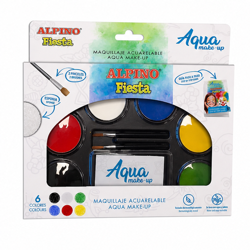 Alpino Fiesta Aqua Make-up Pack 6 colors