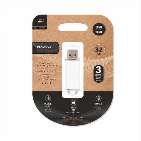 TechOneTech Basic clé USB 2.0 32 Go blanc