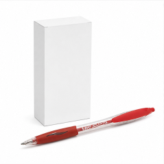 BIC Atlantis Classic Red 1 mm Pen, 12-Pack
