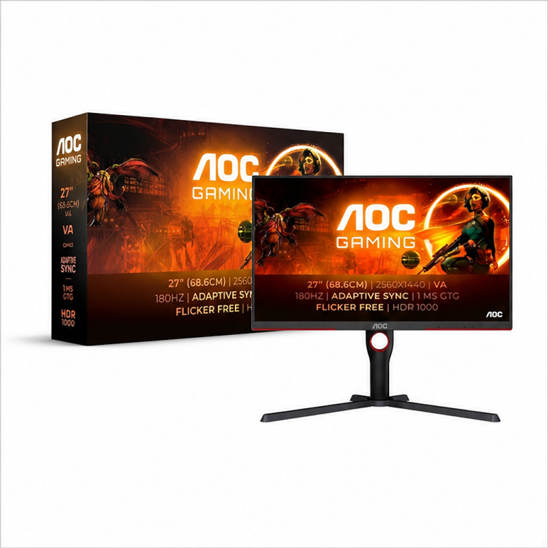 Écran gaming AOC Q27G3XMN/BK 27" QHD Mini LED