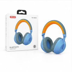 XO BE49 casque Bluetooth 5.3 bleu, micro intégré