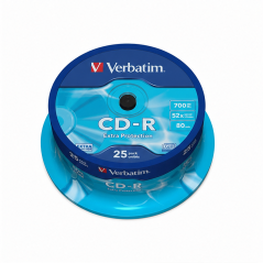 Verbatim CD-R 700 Mo 52x, tarrina de 25