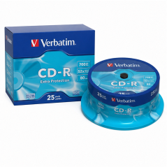 Verbatim CD-R 700 Mo 52x tarrina 25 unités