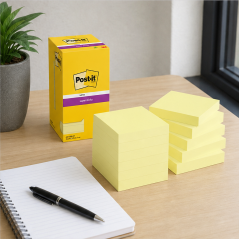 Post-it Super Sticky 3 x 3 in, 12 Pads Pack