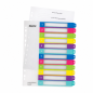 Leitz WOW intercalaire plastique imprimable multicolore 12 onglets A4