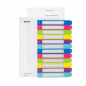 Leitz WOW intercalaire plastique imprimable multicolore 12 onglets A4