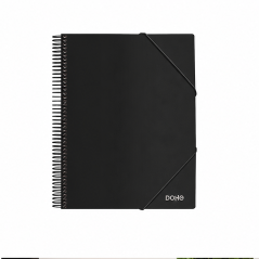 Dohe 30-Pocket A4 Folder in Black