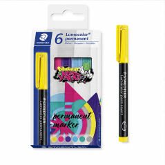 Staedtler Lumocolor 317 6-Pack Permanent Markers