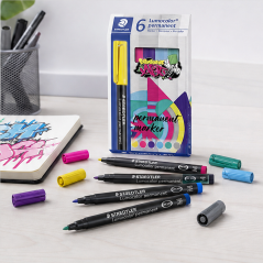 Staedtler Lumocolor 317 6-Pack Permanent Markers