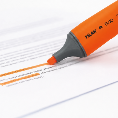 Milan orange fluorescent marker, 12 pcs. 1-4.8 mm